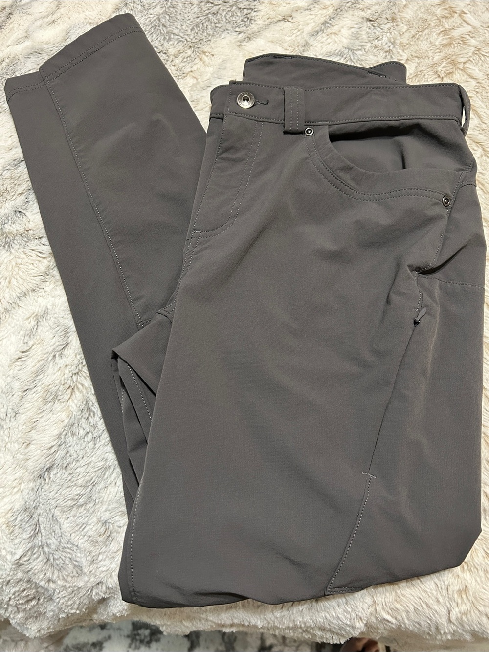 Duluth Trading Flexpedition Stretch skinny Pants in Gray 12 x 29